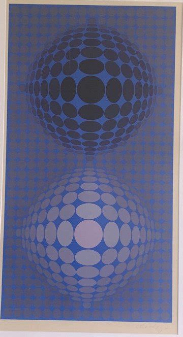 Victor Vasarely Bi Vega Blau Catawiki