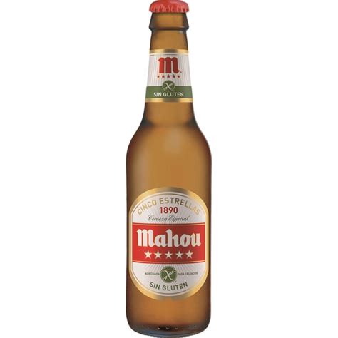 Cerveza Rubia Especial Sin Gluten Botella Cl Mahou Estrellas