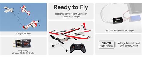 Radiolink A Ready To Fly Rtf D Rc Airplane Mm With Byme A Gyro