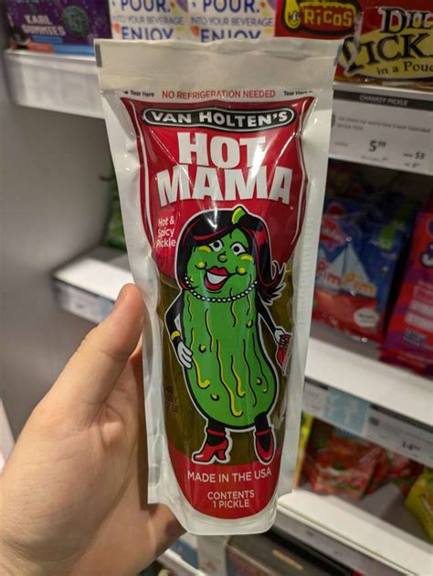 The Hot Mama Pickle From Van Holten S Packaged Pickle Product