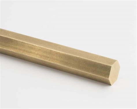 Vroma Brass Inlay Hexagon Profile Natural Finish 2 5m Solid Brass Vroma Trims