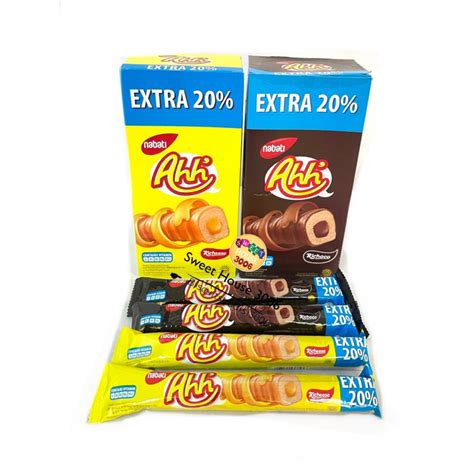 Nabati 16g Ahh Triple Richeese Richoco Extra 20 Childhood Snacks Sweet