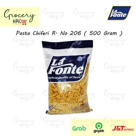 Jual La Fonte Pasta Chiferi Rigati No Gram Shopee Indonesia