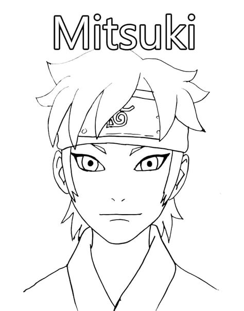 Coloriage Mitsuki Sarada Et Boruto T L Charger Et Imprimer Gratuit