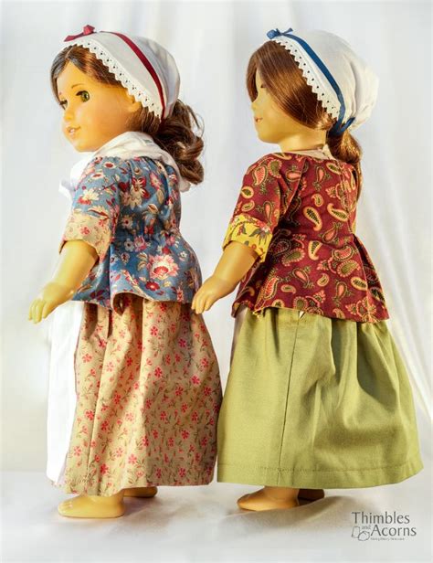 18th Century Shortgown Set 18 Inch Doll Clothes Pdf Pattern Download