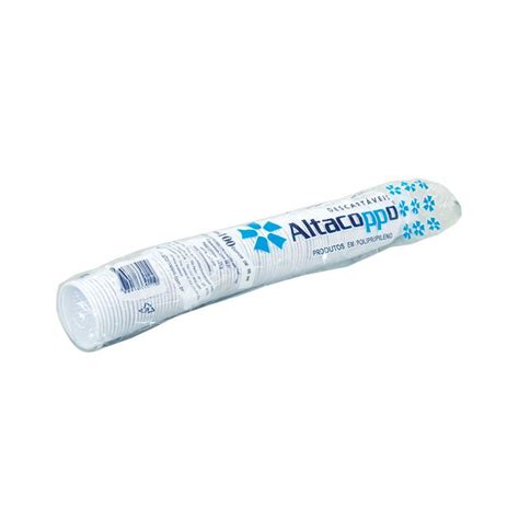 Copo Descartável PP Altacoppo 50ml Branco 100 Unidades Protelimp