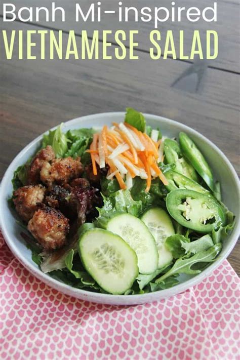 Vietnamese Salad with Banh Mi Ingredients - Cupcakes & Kale Chips