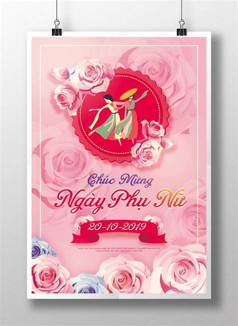 Poster Festival Of Vietnamese Women Day Template Image Picture Free