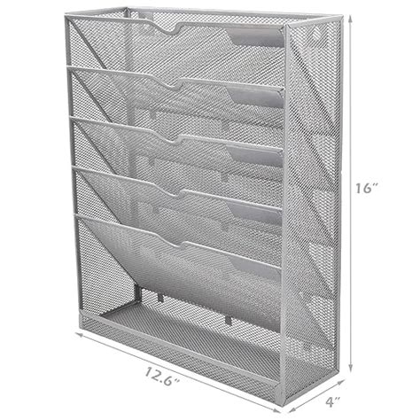 Snapklik Easepres Mesh Wall File Organizer Tier Vertical Mount