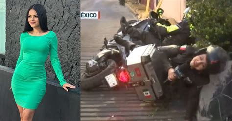 Conductora De Tv Azteca Sufre Accidente En Moto Sucedi En Vivo