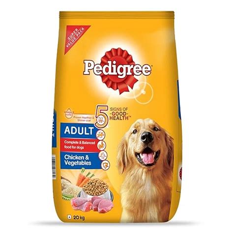 Pedigree Adult Dry Dog Food Chicken And Vegetables Flavour 20kg Pack