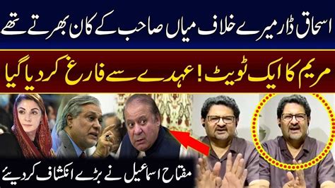 Ishaq Dar S Propaganda Maryam Nawaz Tweet Miftah Ismail Unveiled