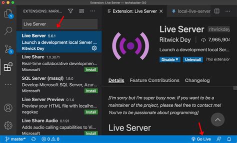 How To Set Up A Local Live Server In Visual Studio Code Techstacker