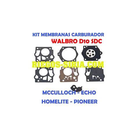 Kit Reparaci N Carburador Walbro D Sdc