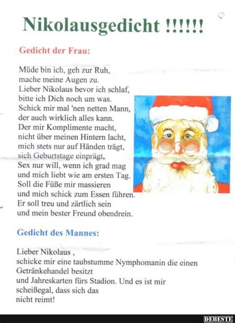 Nikolausgedicht Nikolausgedichte Gedichte Nikolaus