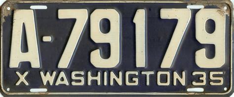 Washington State License Plate Guide – Danny's License Plates