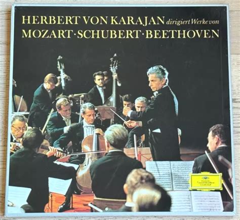 KARAJAN SYMPHONY NO 5 BEETHOVEN MOZART SCHUBERT années 1960 édition