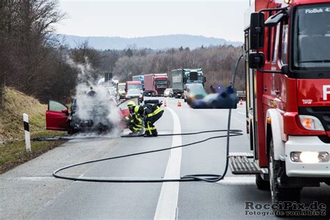 Uhyst Pkw Brand Legt A Im Berufsverkehr Lahm Roccipix