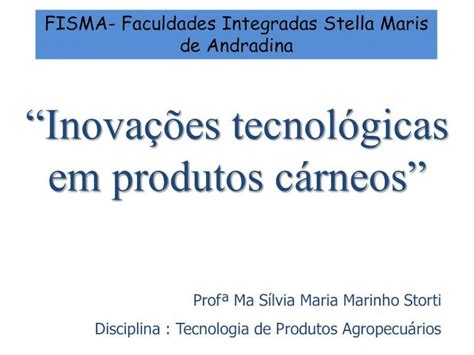 Pdf Inova Es Tecnol Gicas Em Produtos C Rneos Pdf Fileo Que E