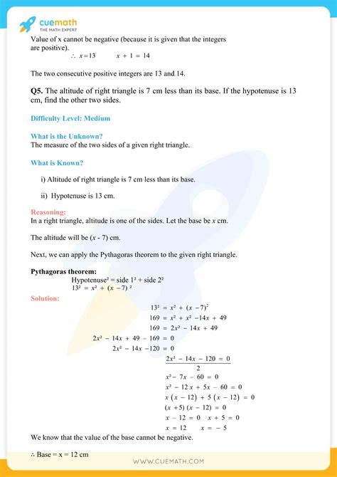 Ncert Solutions Class 10 Maths Chapter 4 Quadratic Equations Access Pdf