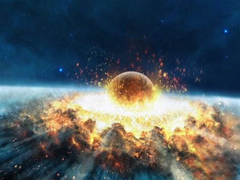 Asteroiden-Einschlag Explosion Hintergrundbilder | 1600x1200 ...