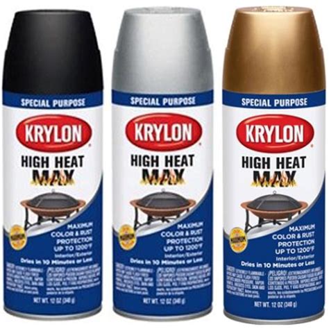 Krylon K01608000 12 Oz Aluminum High Heat Max Spray Paint