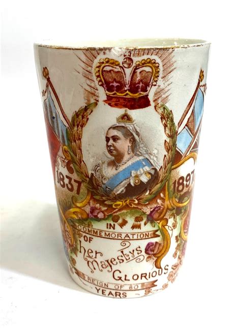 Sold Price A Queen Victoria Diamond Jubilee Commemorative Beaker