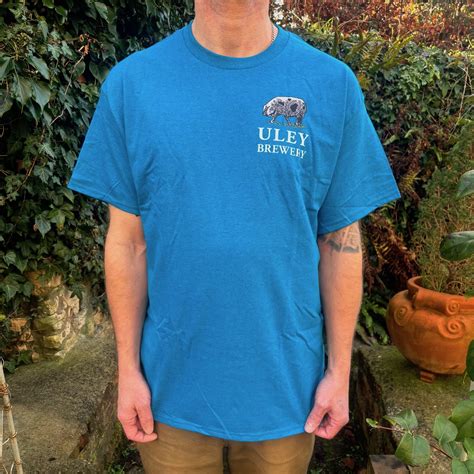 Only Found In Real Pubs T-Shirt Bright Blue – ULEY BREWERY