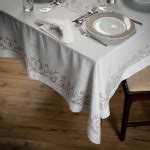 Hand Printed Italian Tablecloth Bocciolo Allora