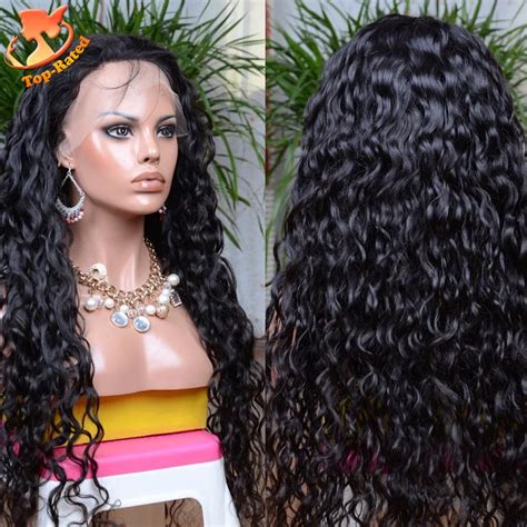 Virgin Full Lace Human Hair Wet Wavy Wigs For Black Women Peruvian Cheap Lace Front Wig Human