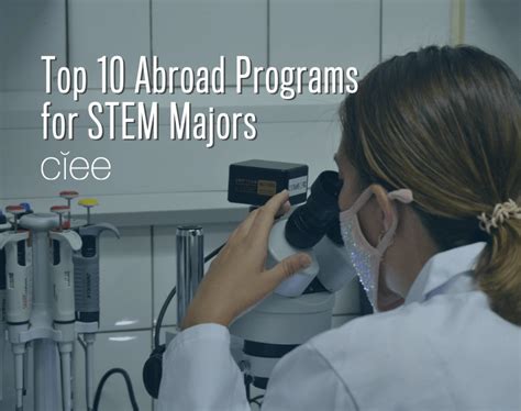 Top 10 Study Abroad Programs For Stem Majors Ciee