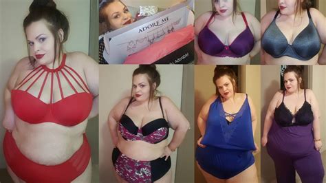 ADORE ME PLUS SIZE TRY ON HAUL LINGERIE SWIM MORE YouTube