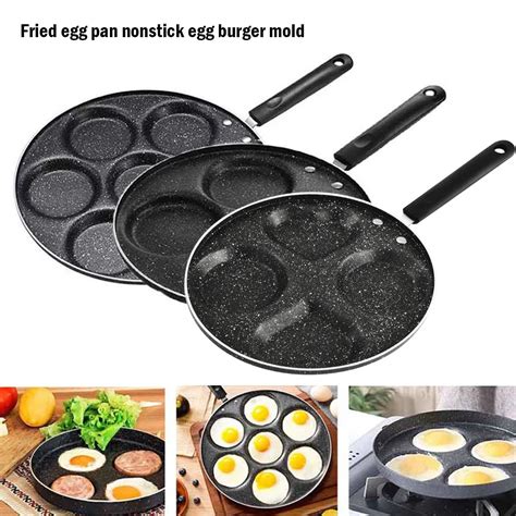 Four Hole Frying Pot Thickened Omelet Pan Non Stick Egg Pancake Steak Pan Cooking Egg Ham Pans