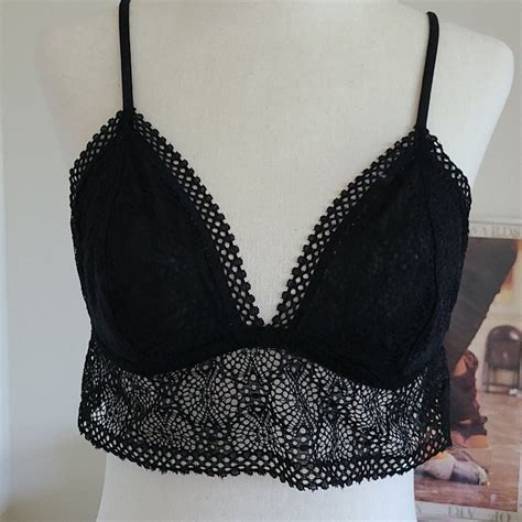 Delicate Victorias Secret Black Lace Bralette Gem