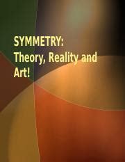 Lecture Note Symmetry translational Art.pptx - SYMMETRY: Theory Reality ...