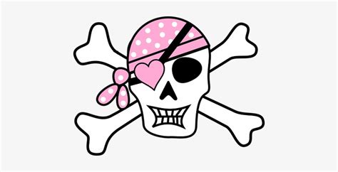 Girl Pirate Skull Clip Art