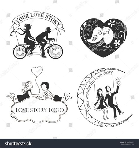 Love Story Logo Symbol Your Design Stock Vector 306240527 Shutterstock