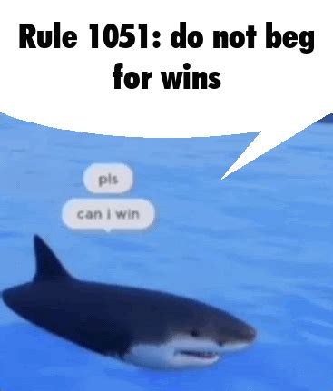 Rule 1051 Do Not Beg For Wins Sticker Rule 1051 Do Not Beg For Wins