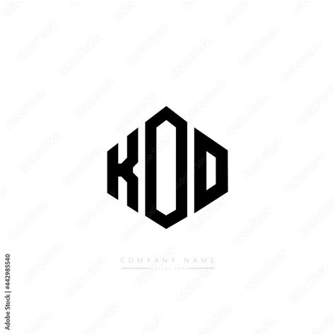 KOO letter logo design with polygon shape. KOO polygon logo monogram ...