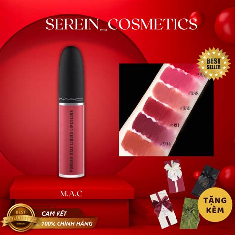 Son kem MAC Powder Kiss Liquid Lip Colour 5g Shopee Việt Nam