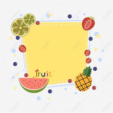 Summer Fruit Border PNG Images With Transparent Background | Free Download On Lovepik