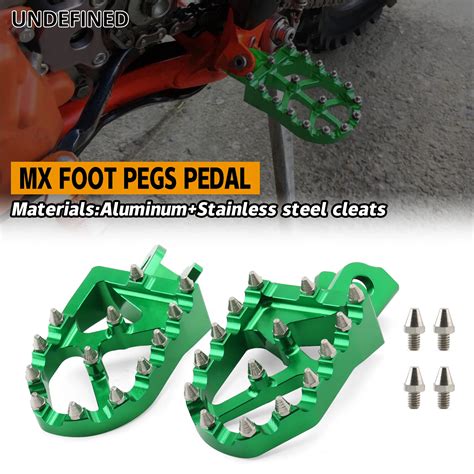 Motorcycle Mx Footpeg Foot Pegs Pedal Footrests Foot Rests For Kawasaki