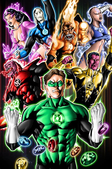 Lantern Corps By Grivitt On Deviantart Dc Comics Artwork Green