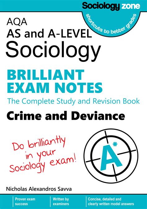 Aqa Sociology Brilliant Exam Notes Crime And Deviance A Level Teaching Resources