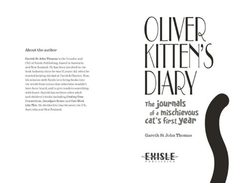 Oliver Kitten’s Diary - Exisle Publishing