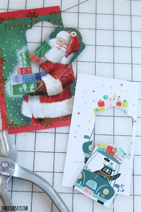 Upcycled Christmas Gift Tags Diy Tutorial Swoodson Says