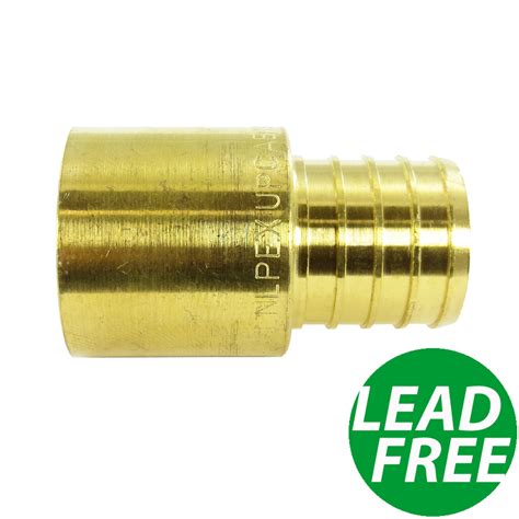 1" PEX x 1" Female Sweat Adapter Brass Crimp Fitting Business ...