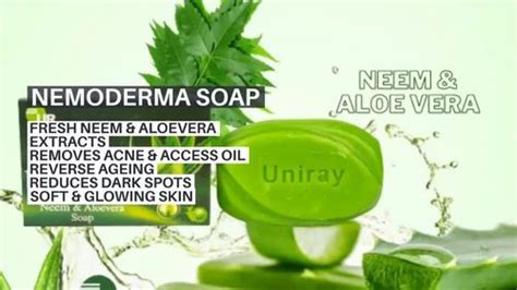 UNIRAY NEEMODERM Neem Aloevra Aloe Vera Soap For Glowing Skin