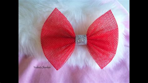 Diy How To Make A Tulle Bow Hair Clip Youtube