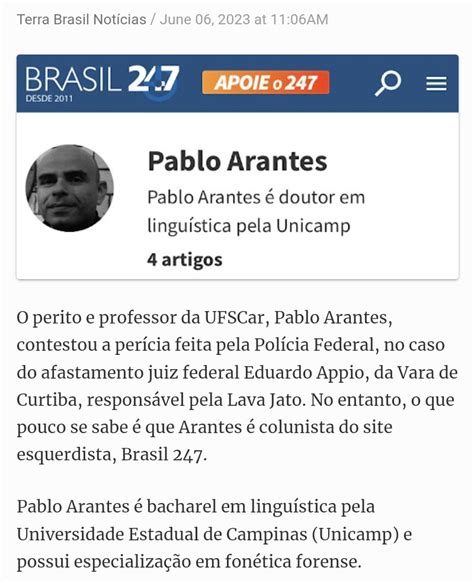 Nelson Carvalheira on Twitter Bomba Perito que contesta perícia da